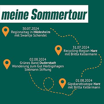 Nach meiner Sommerpause starte ich in meine Sommertour durch alle Wahlkreise die ich betreue 🌞

Los geht es in...